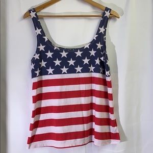 Old Navy American Flag Tank Top size small